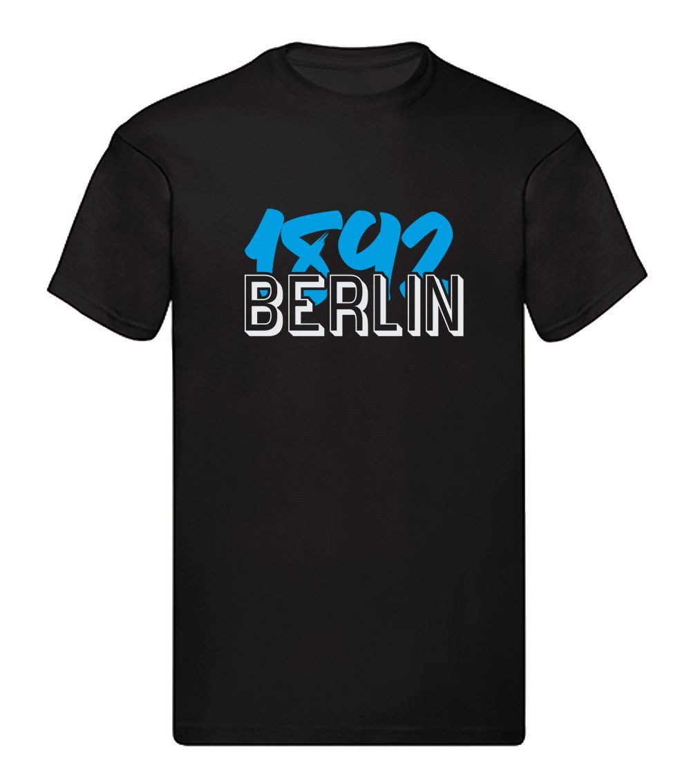 G-graphics T-Shirt 1892 – Berlin (blau) (1-tlg) Herren T-Shirt mit einem Motiv für den echten Fan