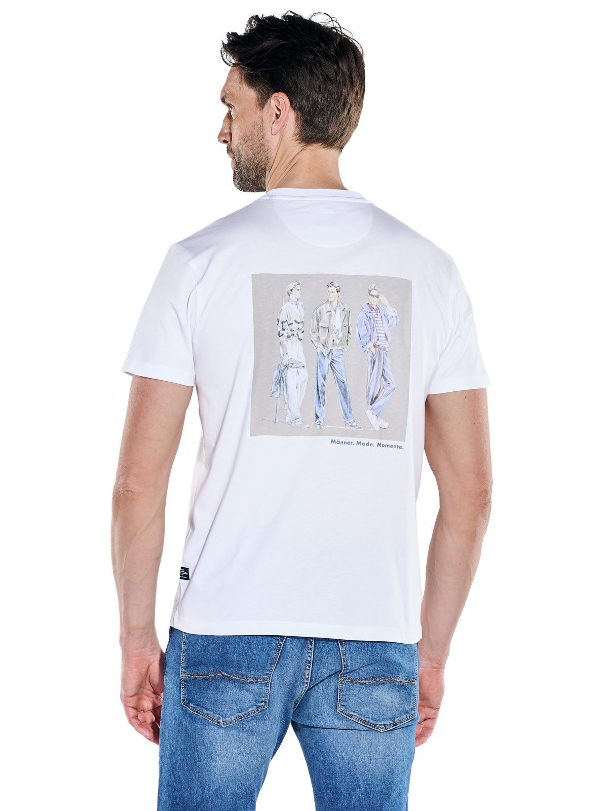 Engbers T-Shirt Herren Jubiläums T-Shirt, Reinweiss