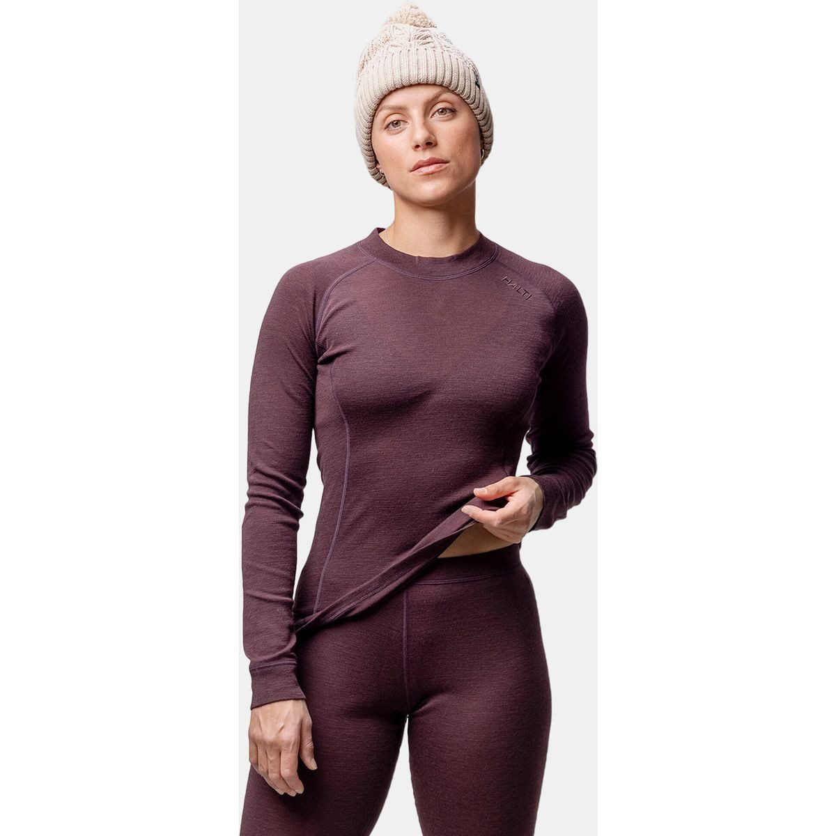 HALTI Funktionsunterhemd Hossa II Merino Base Layer set Women's Merinowolle-Set für Damen, ideal für kalte Tage, bietet Wärme