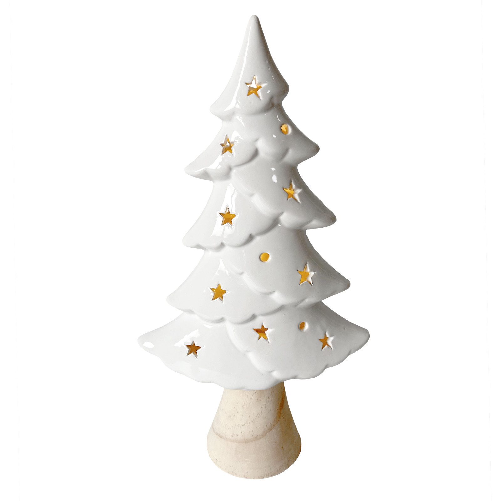 HTI-Living Weihnachtsfigur LED Winterbaum mit Leuchtsternen (Stück, 1 St., 1 Winterbaum ohne Batterie), Weihnachtsdeko Leuchtdeko