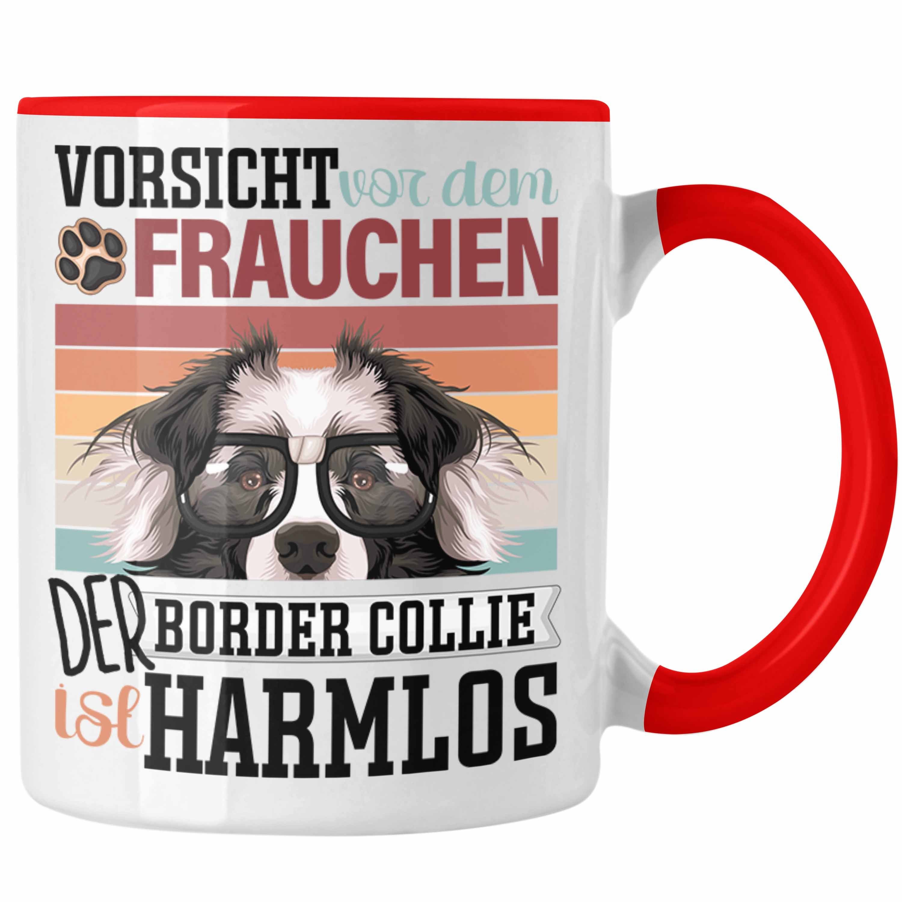 Border Lustiger Besitzerin Frauchen Tasse Gesc Spruch Trendation Rot Collies Geschenk Tasse