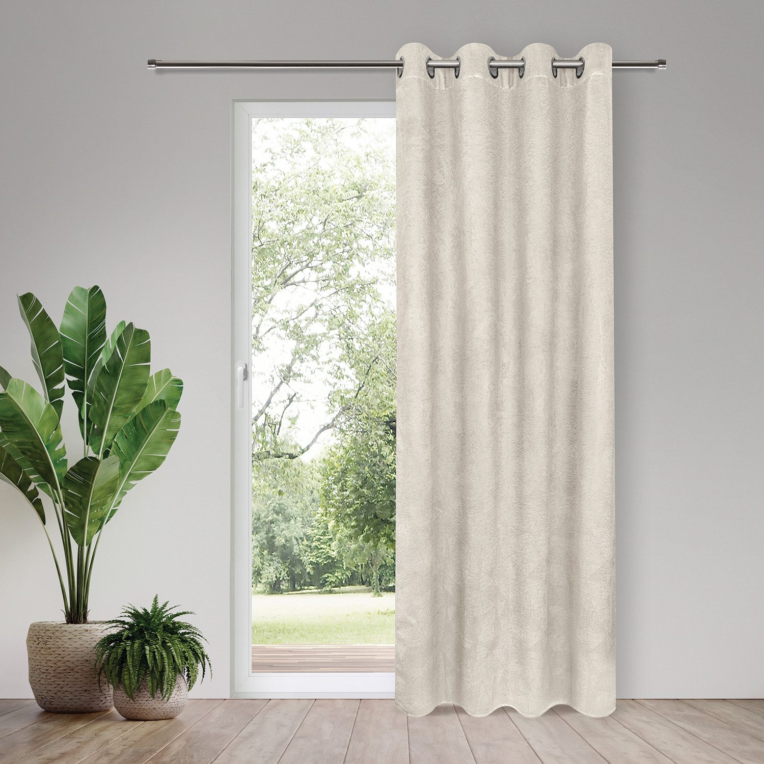 Gerster Vorhang "Heika" Ösen 1 Stk. tlg. SB-Ösenschal "Heika" günstig online kaufen