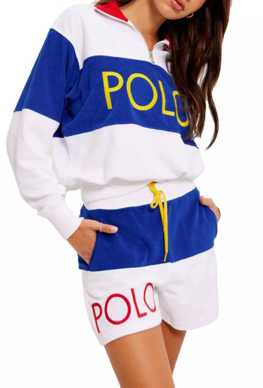 Polo Ralph Lauren Sweatshorts Shorts Terry Frottee Kordelzug Bermuda Hose K günstig online kaufen