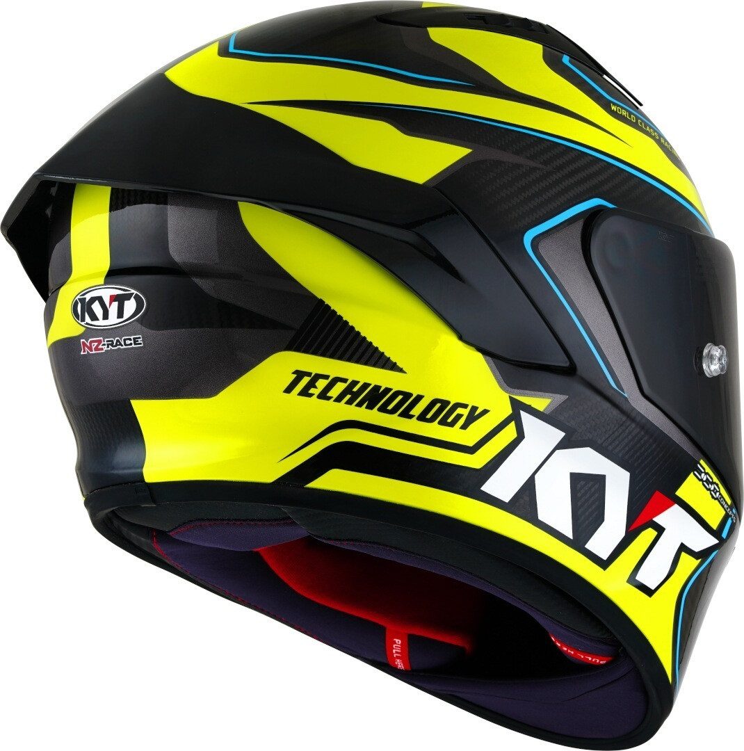 KYT Motorradhelm NZ Race Carbon Competition Helm, Pinlock, Spoiler, ECE 22.06