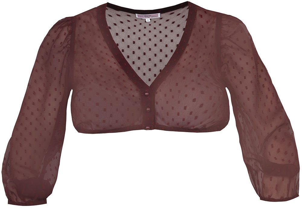 Dirndlbluse Dirndlbluse Ahorntal bordeaux