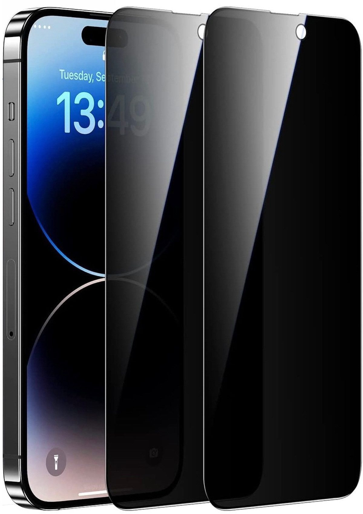 Schutzfolie Panzerglas für iPhone 16 Pro Max Sichtschutz Panzerfolie 9H Schutzglas