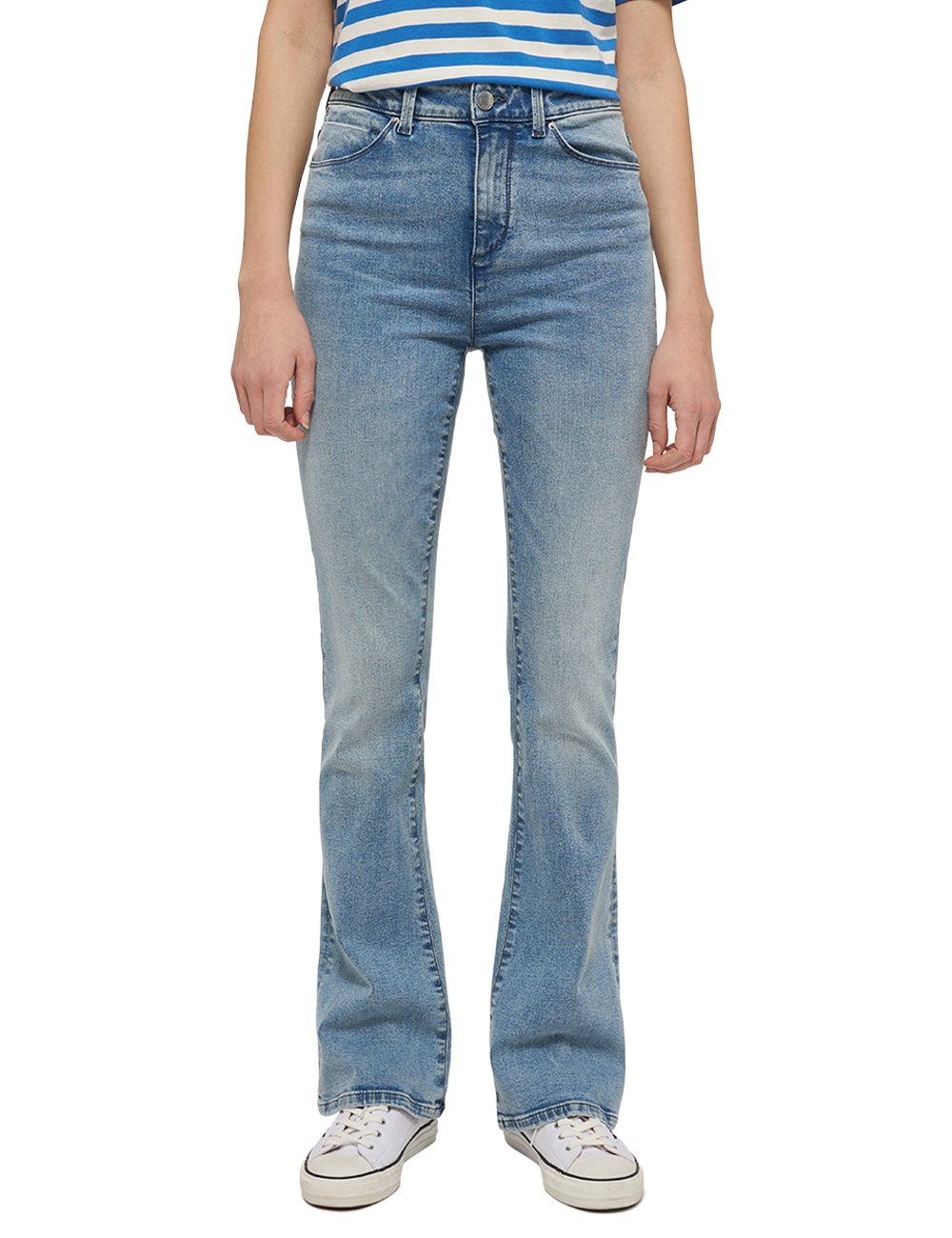 MUSTANG Skinny-fit-Jeans Style Georgia Skinny Flared hellblau-5000204