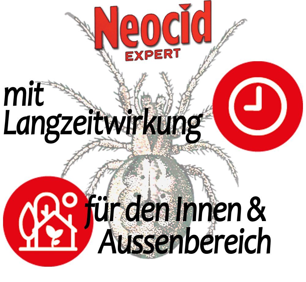 NEOCID Expert Insektenspray Spinnen-Spray Hochwirksam gegen Spinnen, 0.8 l, unmittelbarer Knock-down Effekt