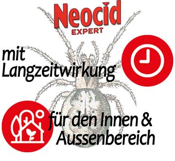 NEOCID Expert Insektenspray Spinnen-Spray Hochwirksam gegen Spinnen, 1.2 l, unmittelbarer Knock-down Effekt