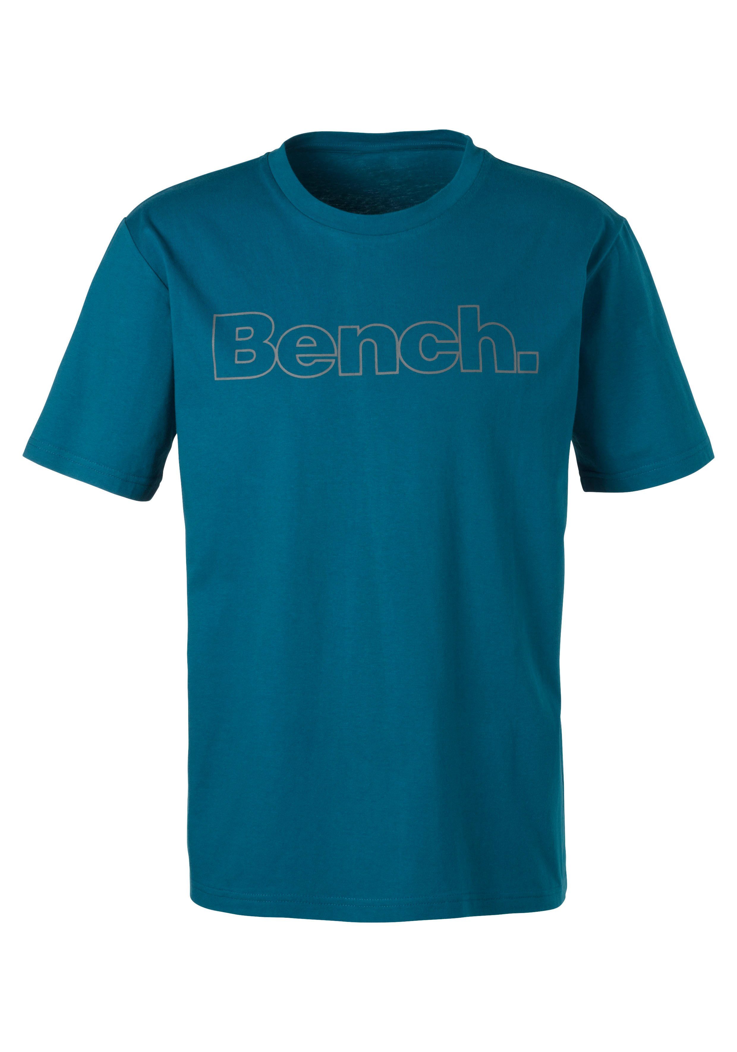 Bench. Loungewear T-Shirt (2-tlg) Shirt mit Logoprint, Basicshirt mit Rundhals aus reiner Baumwolle. € 29,99, (€ 15,00 pro 1 Stk).
