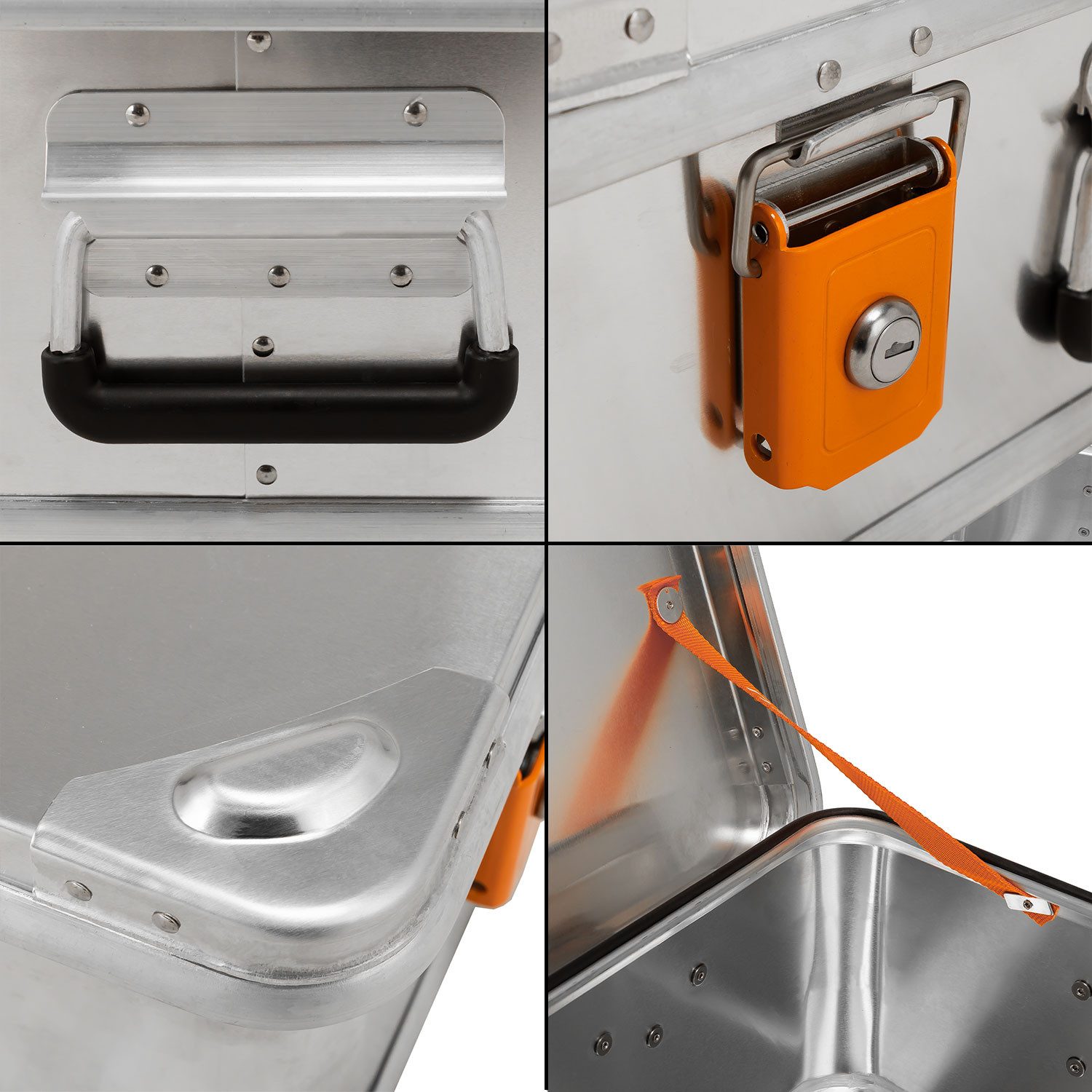 ALUBOX Aufbewahrungsbox Outdoor Transportkiste wasserdicht (32 Liter), silikonierte Innenfugen - wasserdichte Nieten