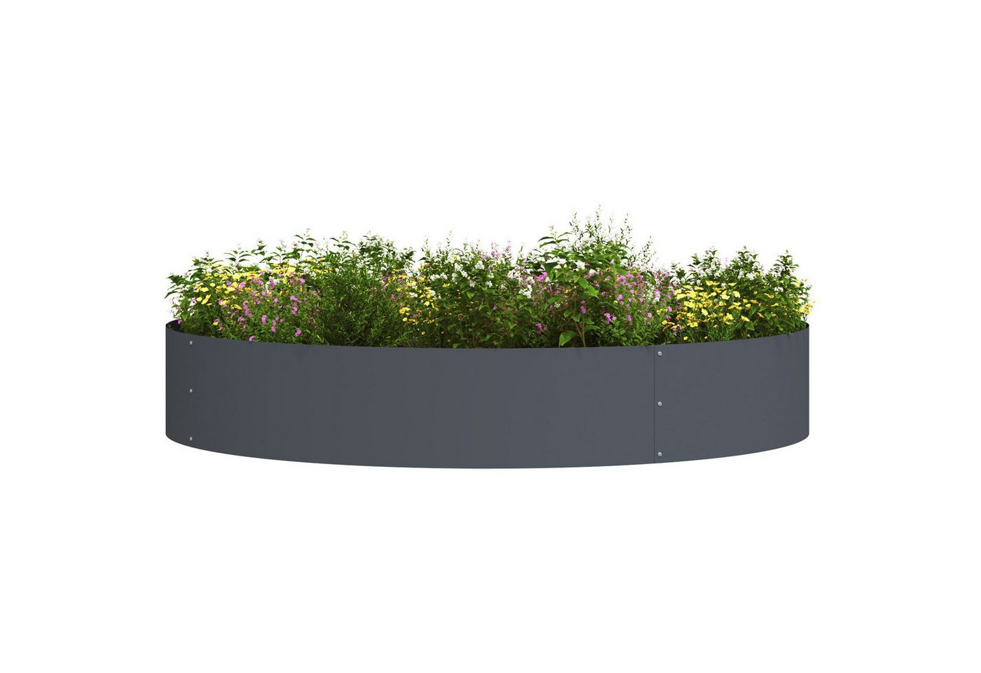 Thumbnail - vidaXL Blumentopf Anthrazit Blumentopf Anthrazit Metall Groß Langlebig Blumentopf (1 St)