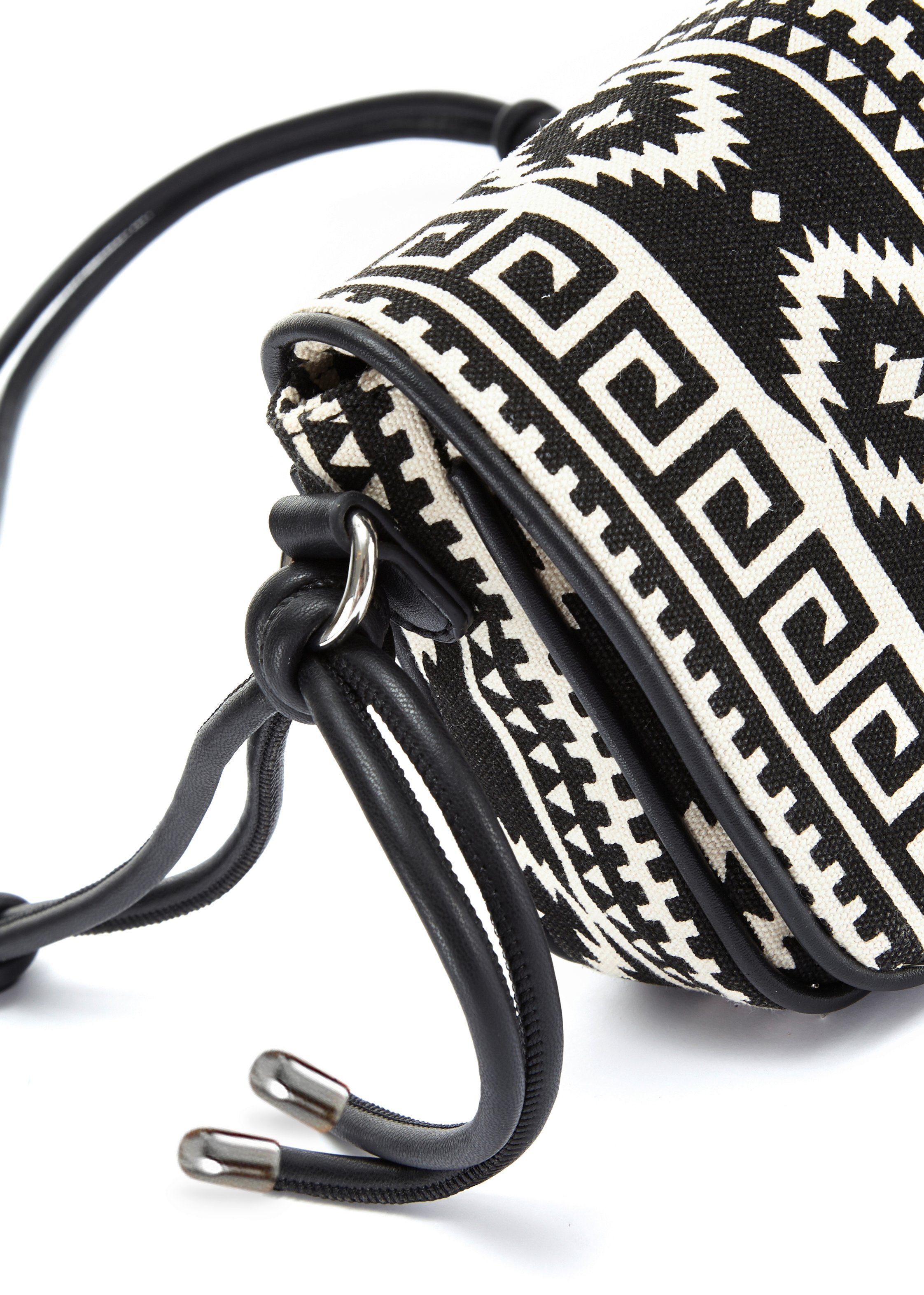 LASCANA Umhängetasche Crossbody Bag, im Ethno Look, Minibag, Handtasche, Schultertasche, Tragetasche VEGAN