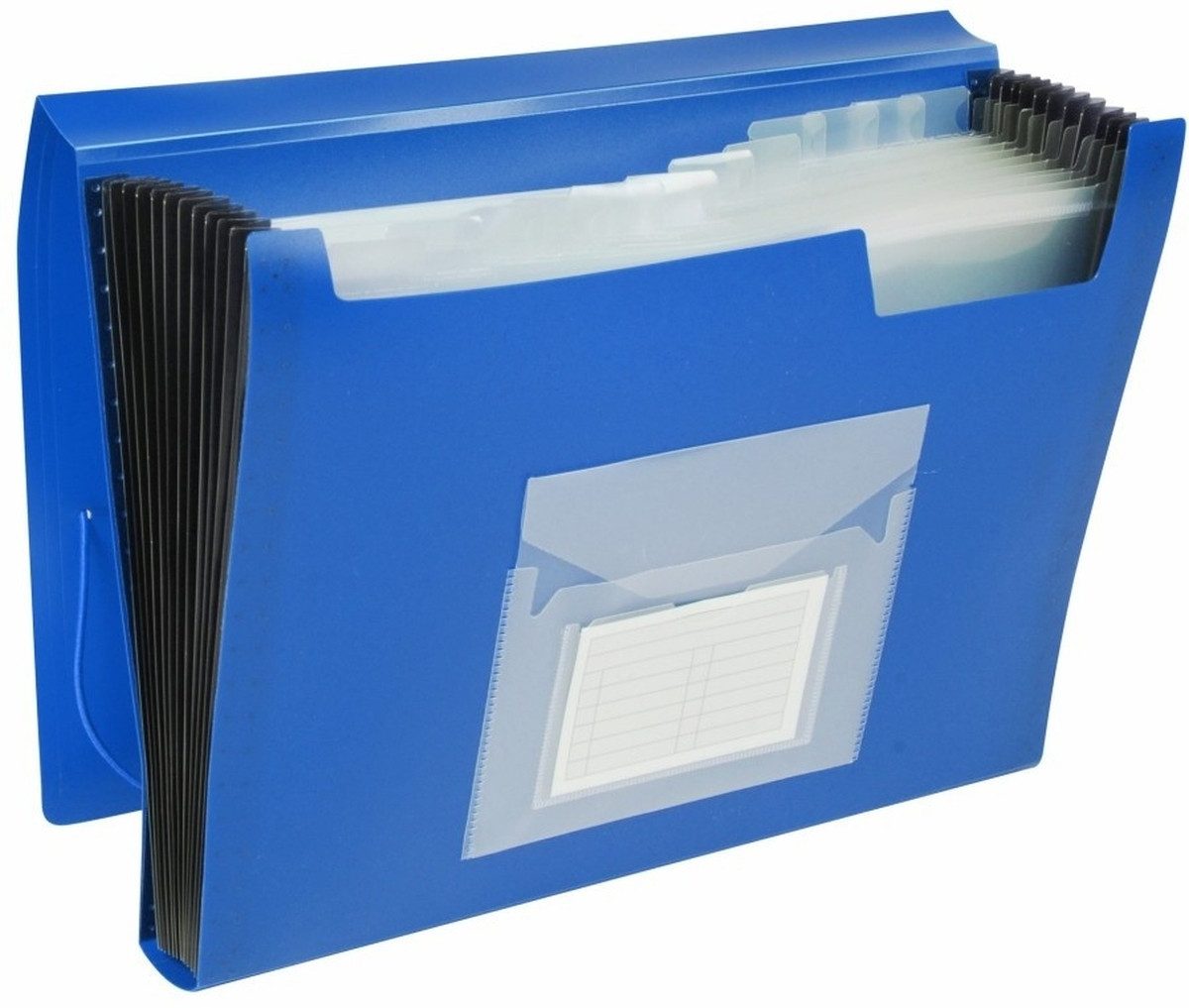 Fächermappe Fächermappe A4 PP mit 13 Fächern blau