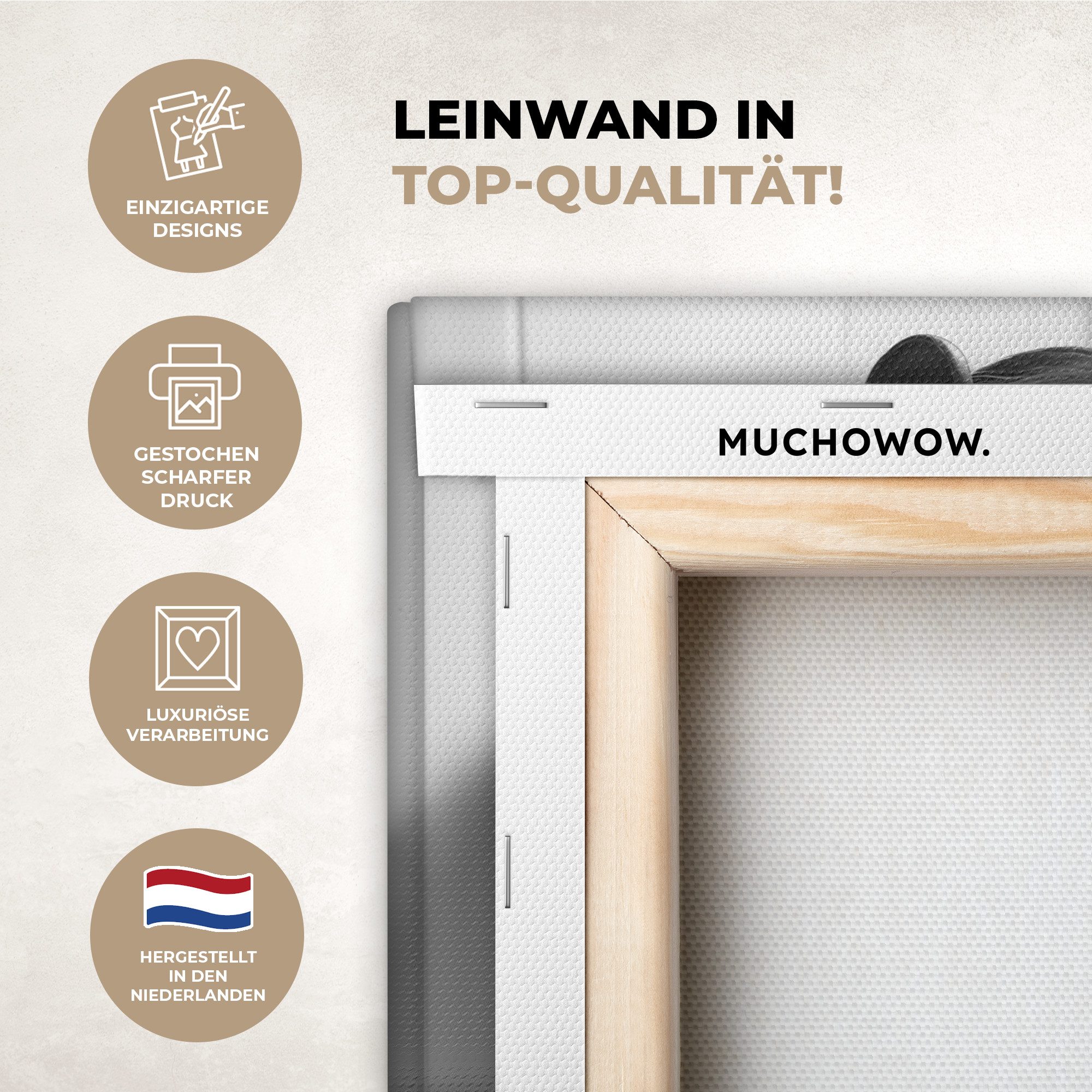 OneMillionCanvasses® Leinwandbild Schimpanse - Affe - Zeitung - Toilette - günstig online kaufen