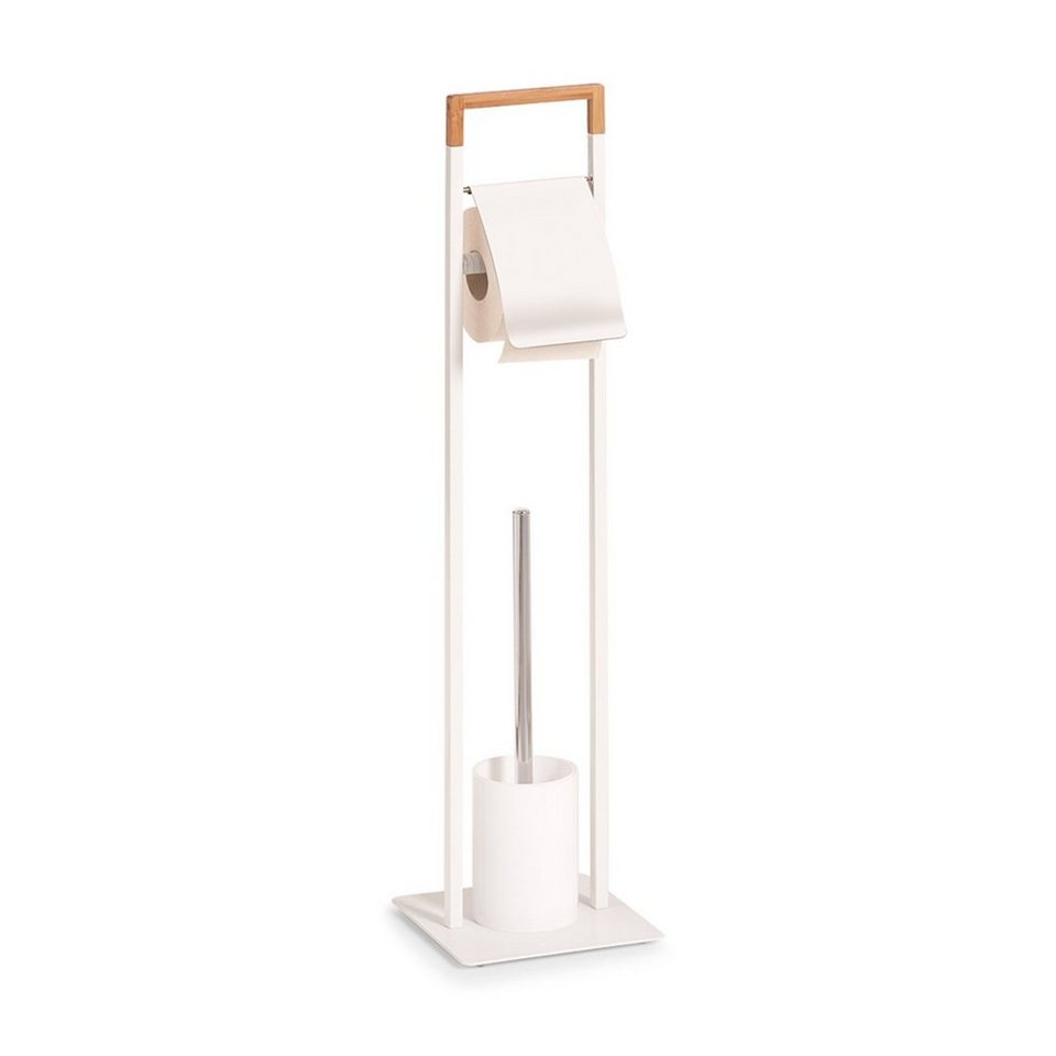HTI-Living Toilettenpapierhalter WC-Garnitur Materialmix (Stück, 1-St),  Toilettenbürste Toilettenrollenhalter