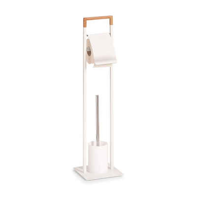 HTI-Living Toilettenpapierhalter WC-Garnitur Materialmix (Stück, 1-St., 1 WC Garnitur), Toilettenbürste Toilettenrollenhalter