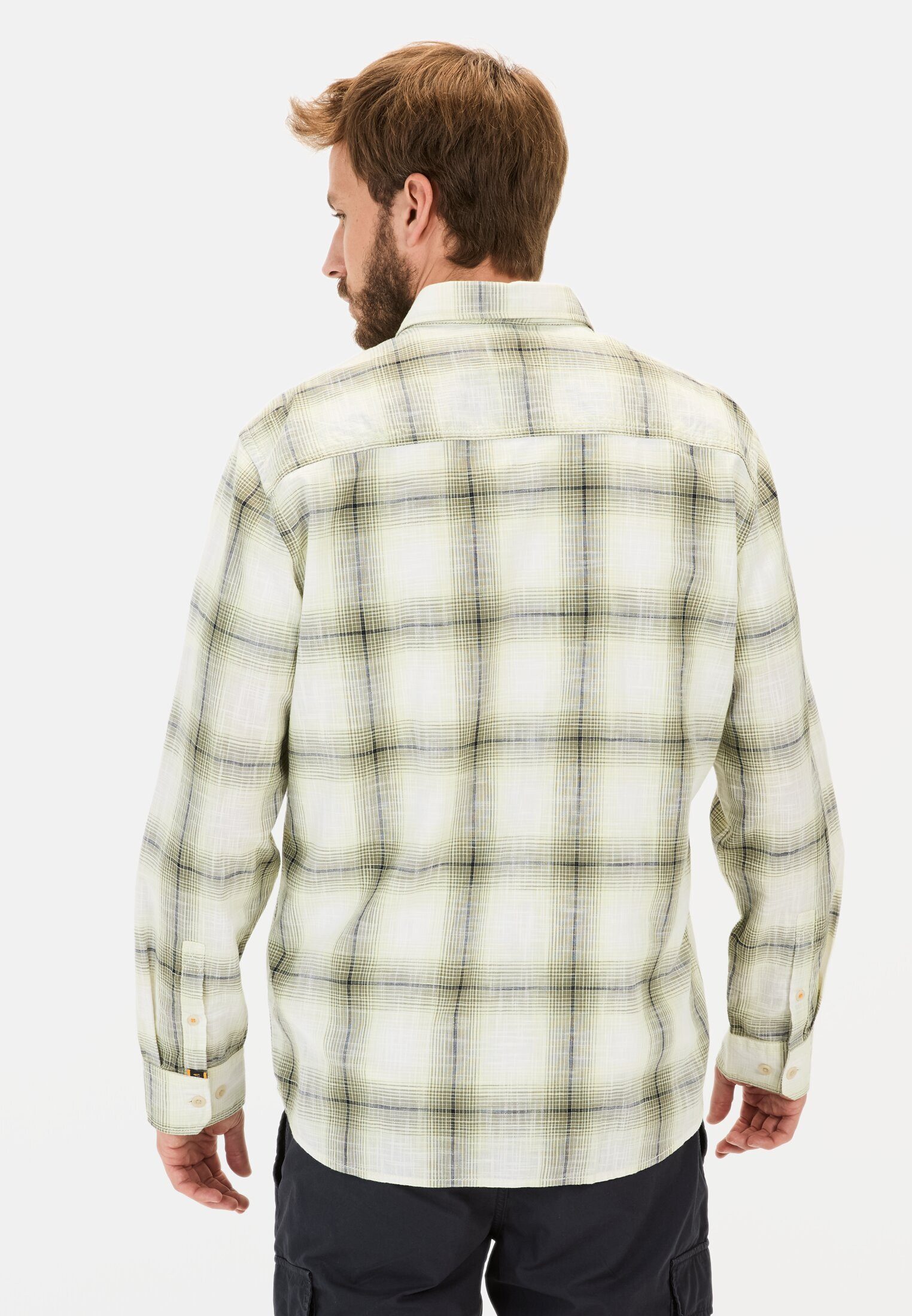 camel active Karohemd aus Baumwolle Kentkragen günstig online kaufen