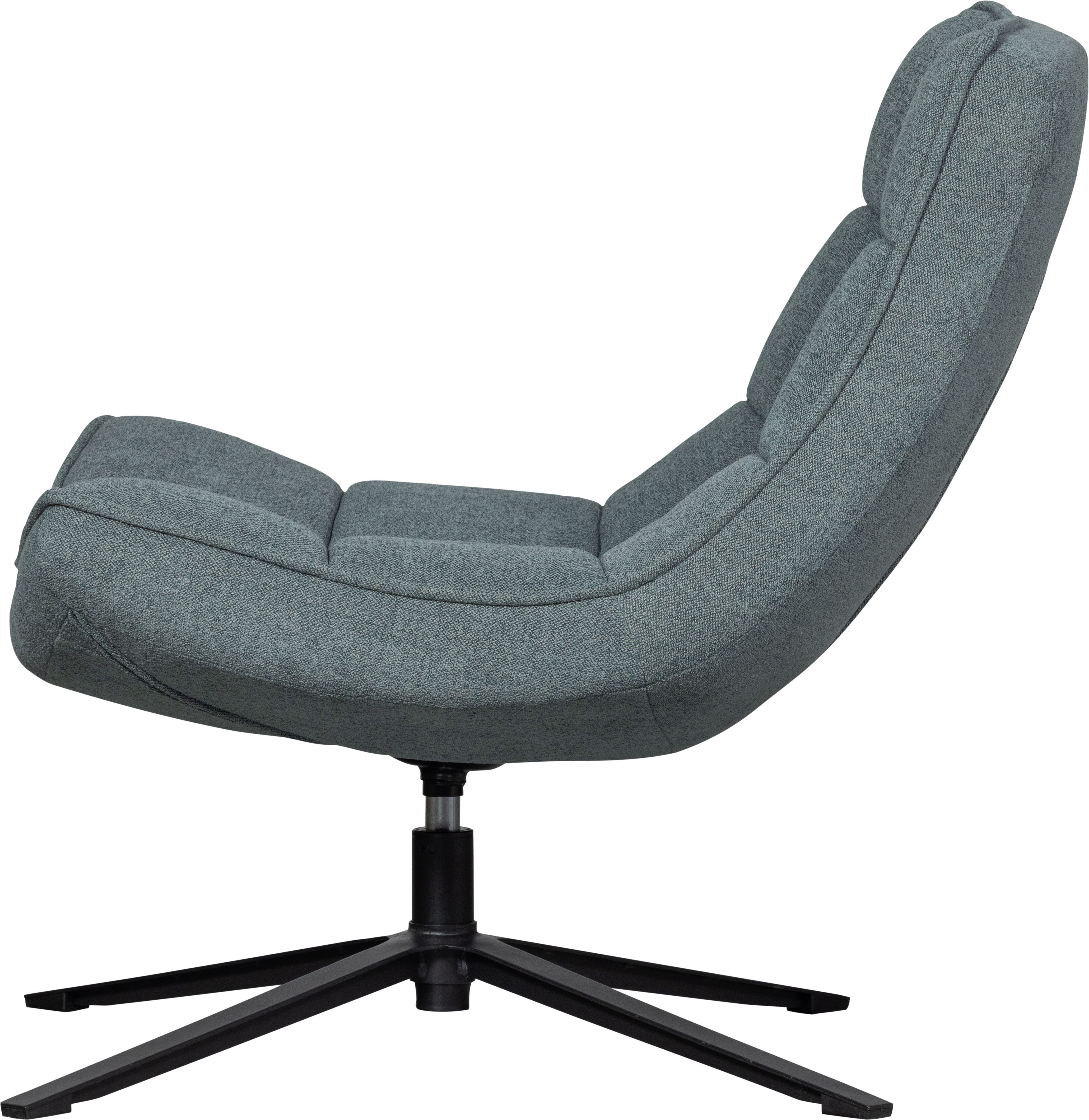 WOOOD Drehsessel Maudi gewobener-Bezug mit metall Drehgestell H 84 x B 74 x T 86 cm, Tragkraft 100 kg, Hohe Verschleißfestigkeit, pfleigleicht – Bild 4 von 5