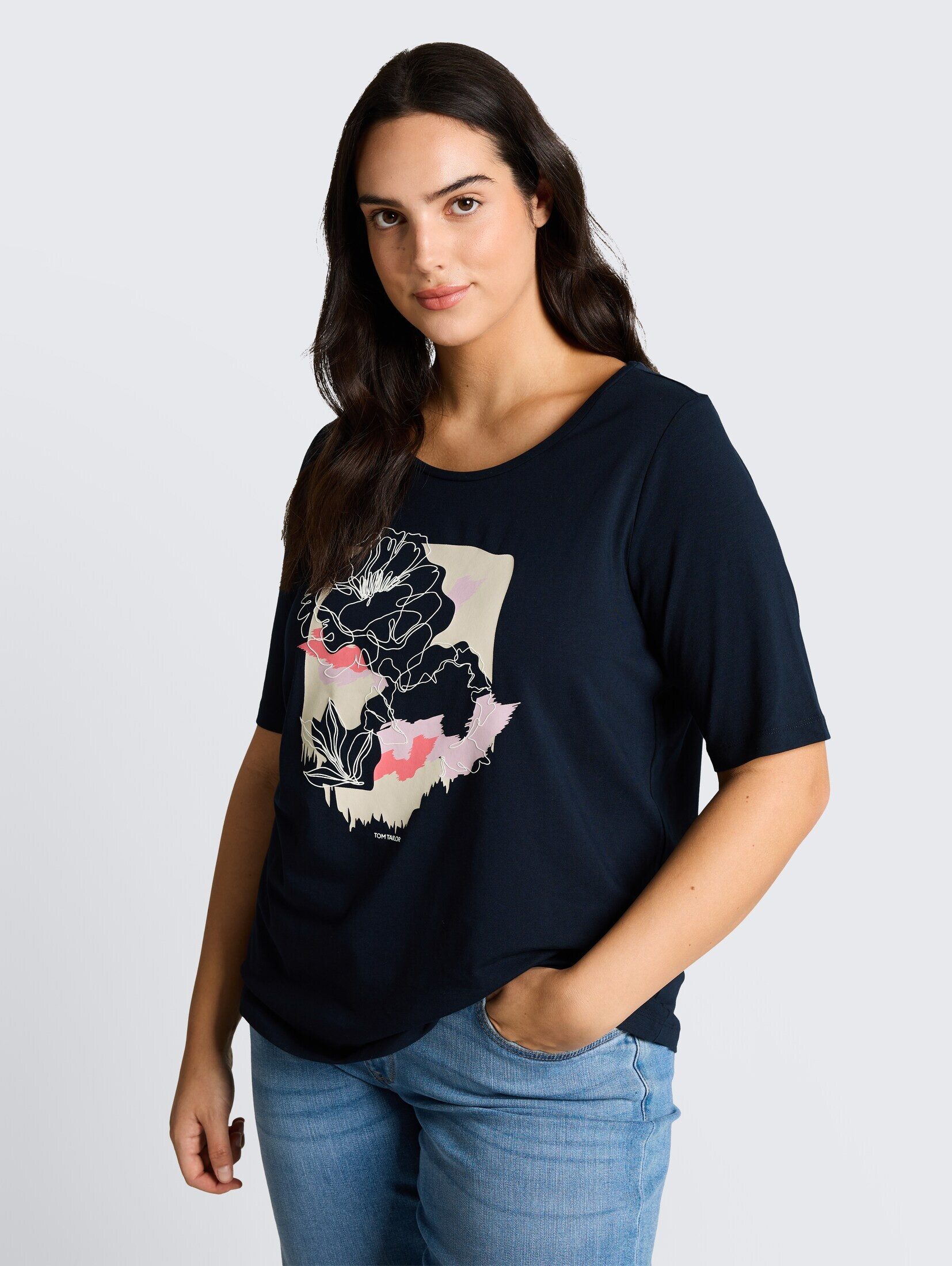 TOM TAILOR PLUS T-Shirt T-Shirt Plus Size - T-Shirt mit Print