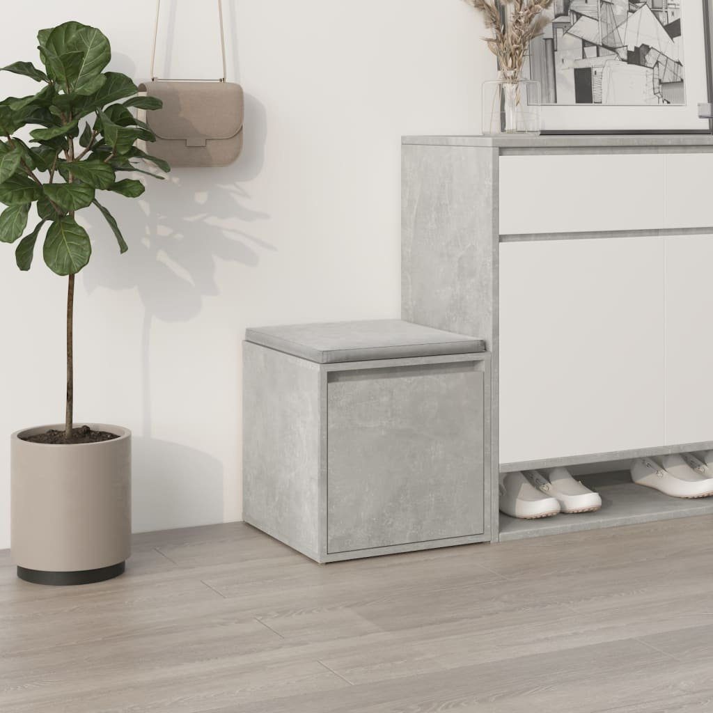 vidaXL Kommode Schubladenbox Betongrau 40,5x40x40 cm Holzwerkstoff (1 St)
