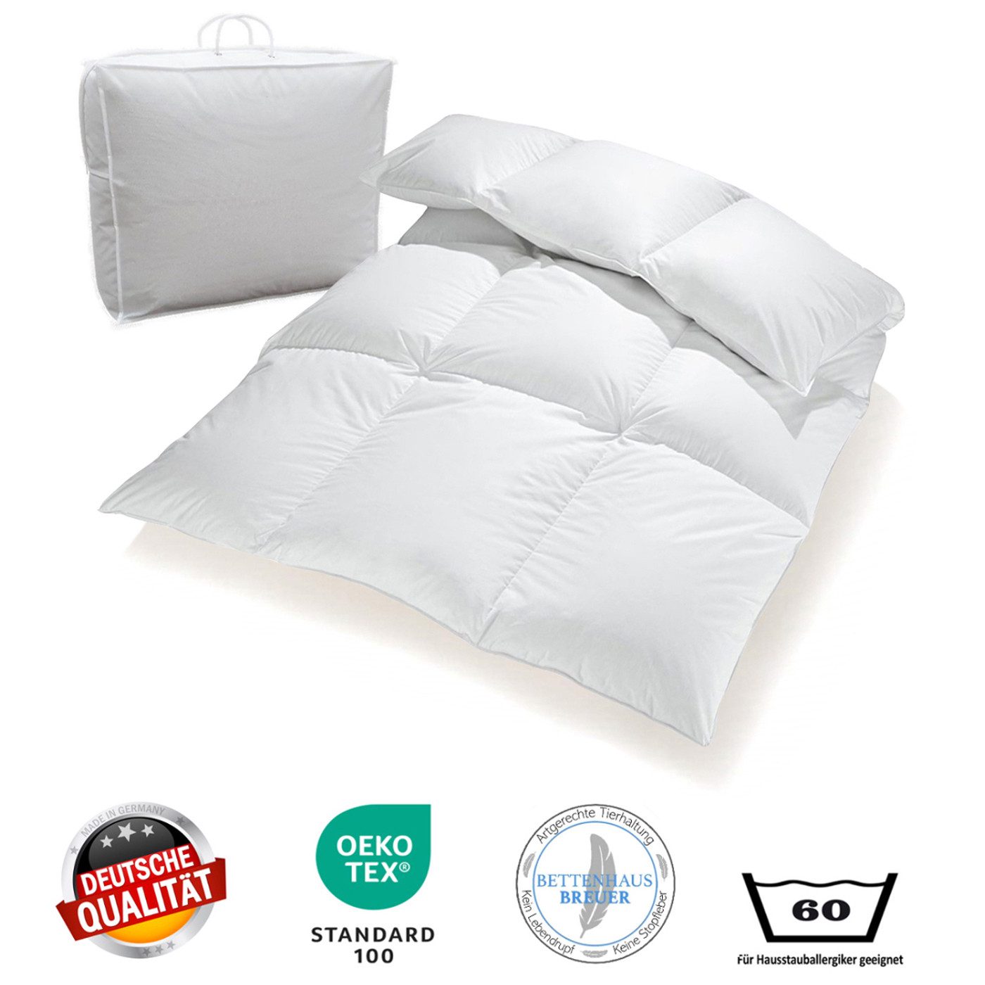 Bettenhaus Breuer Daunenbettdecke Extra warme 100% Winter Daunendecke sibir günstig online kaufen