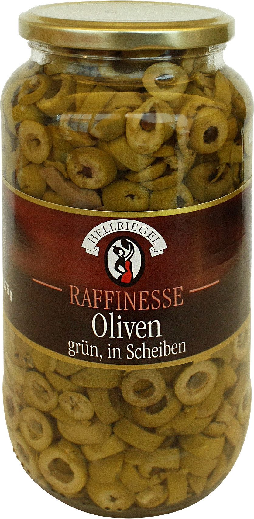 HELLRIEGEL Gemüsekonserve, Oliven in Scheiben grün