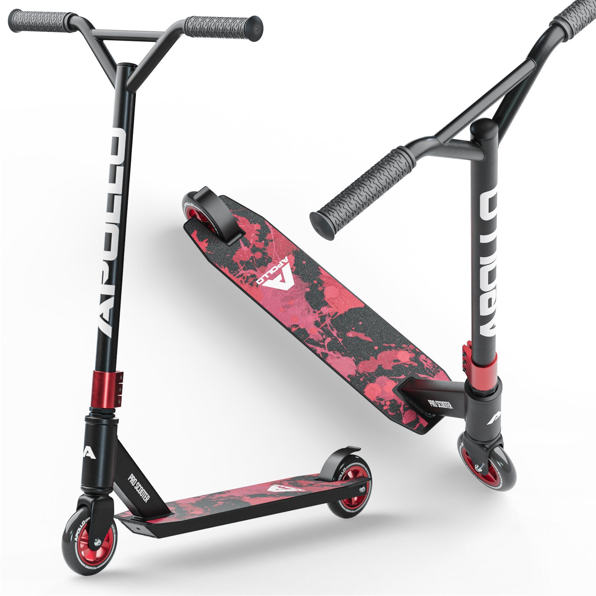 Apollo Stuntscooter Kinder Freestyle Kickscooter Genius Pro, Kinderroller Trick Roller Kinder und Erwachsene