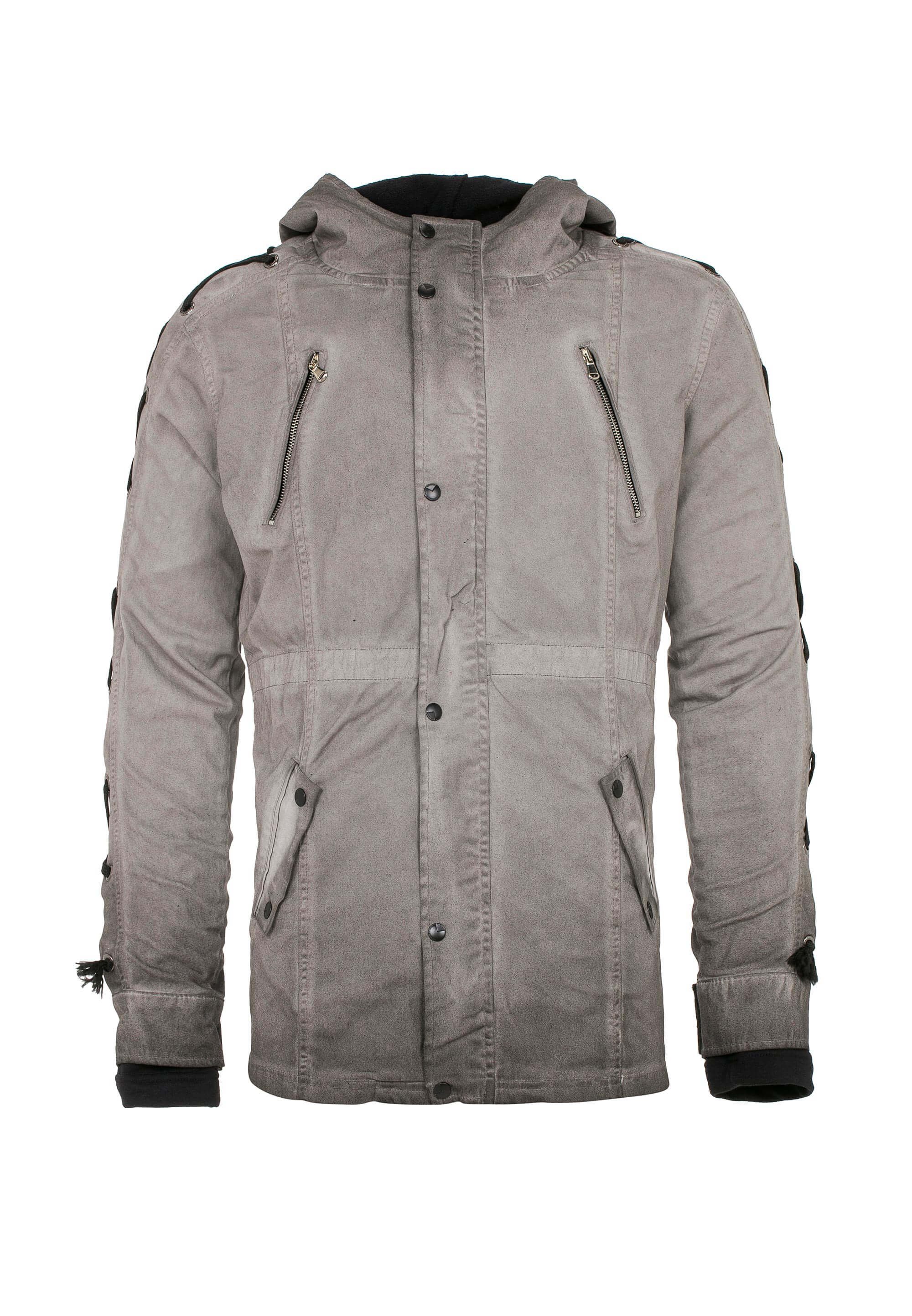 & Cipo Outdoorjacke Ärmeln geschnürten Baxx mit