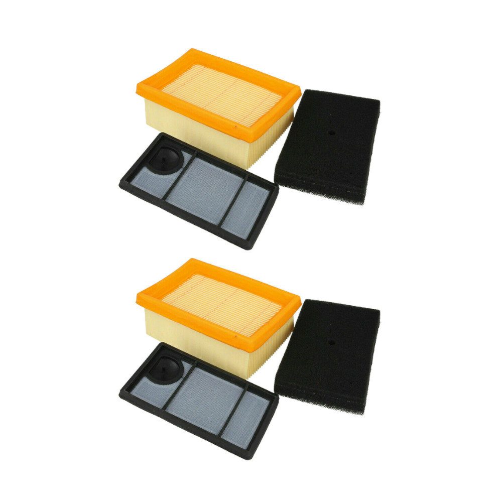 Trade-Shop Filter-Set 6in1 passend für Stihl 4223-140-1800, 4223-141-0300, 4223-141-0600, Zubehör für Trennschleifer, Laubbläser, Sprühgerät, Set bestehend aus 2x Hauptfilter, 2x Zusatzfilter und 2x Vorfilter