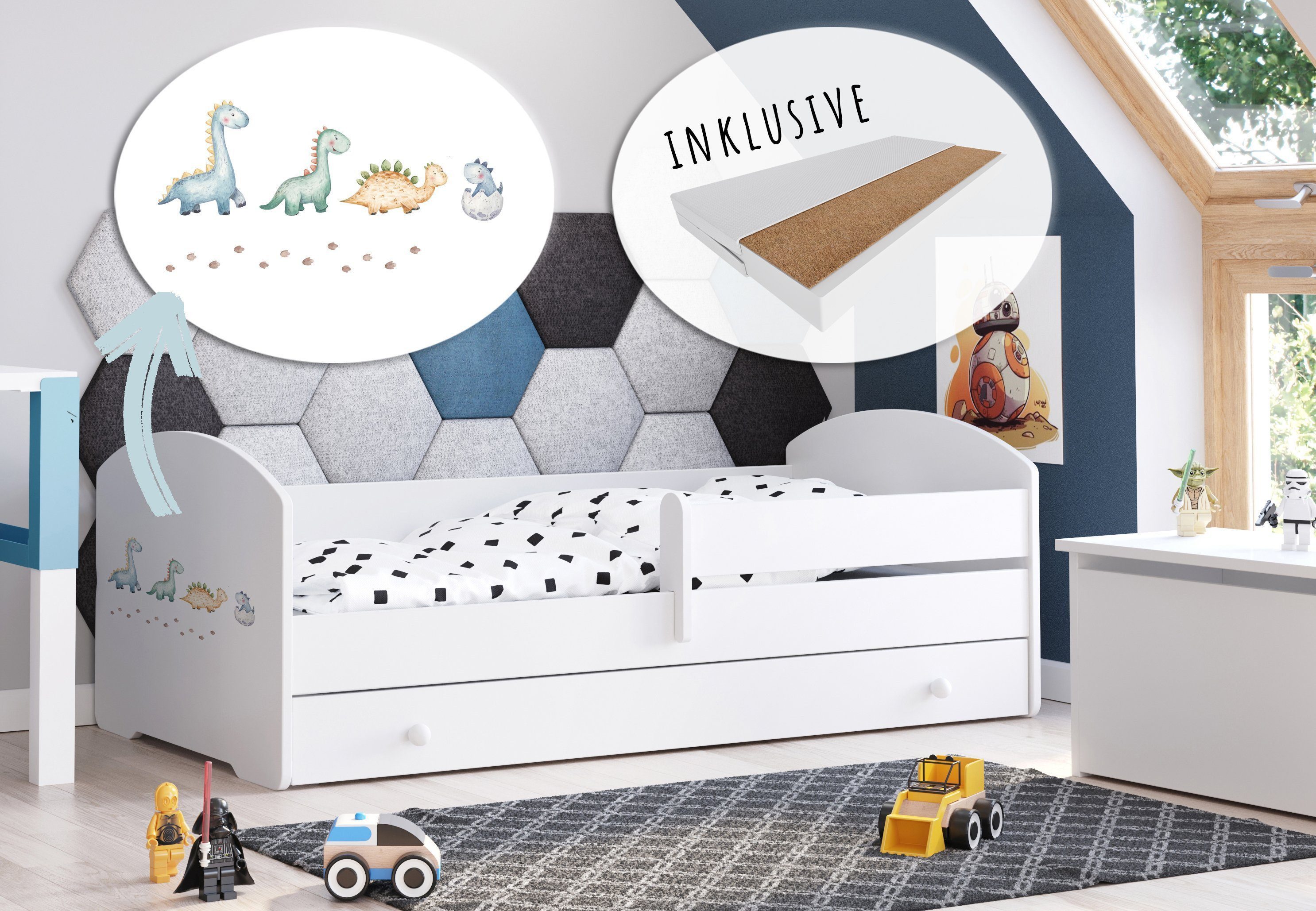 Kids Collective Kinderbett Komplettbett 70x140 cm, günstig online kaufen