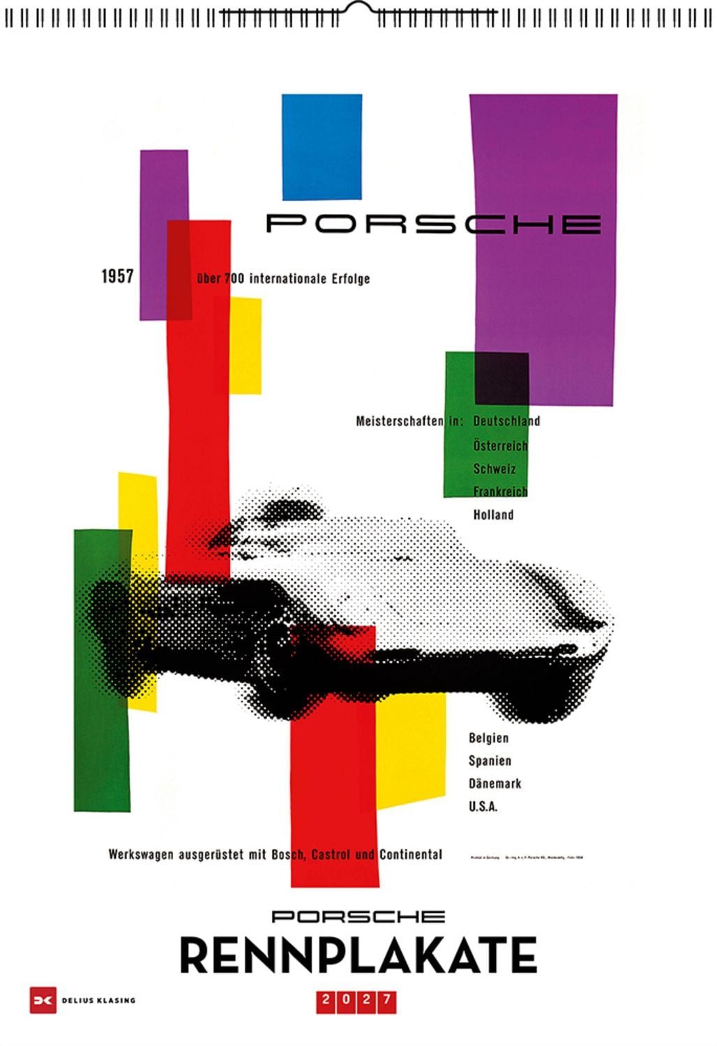 Delius Klasing Wandkalender Porsche Rennplakate 2027