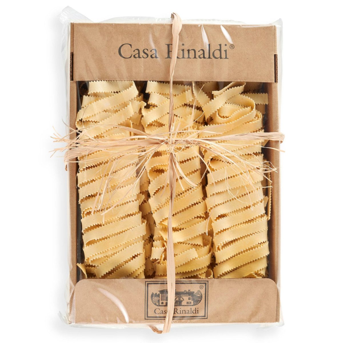Casa Rinaldi Nudeln, Casa Rinaldi Pasta Pizzi Eier Bandnudeln in der Packung 500g