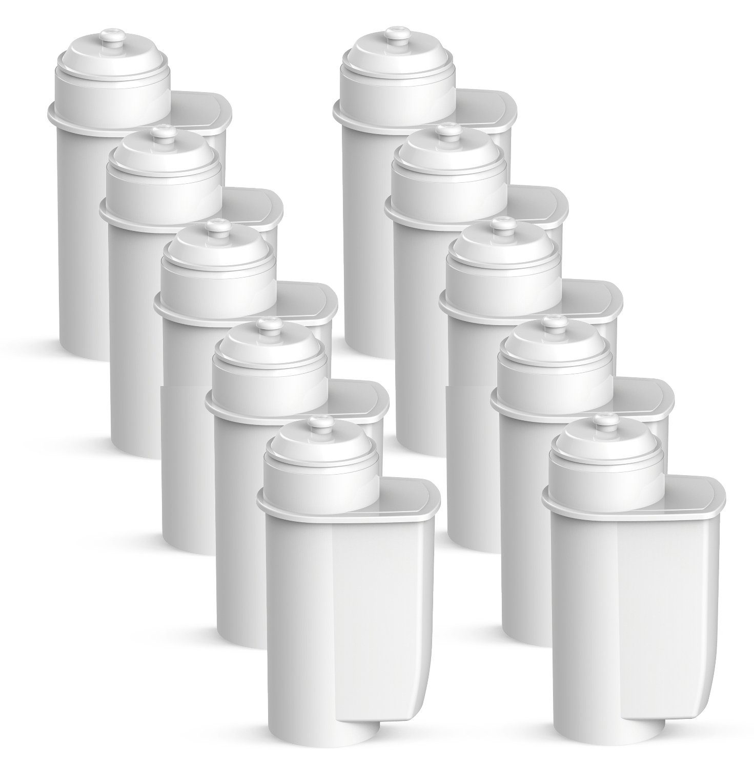 Comedes Wasserfilter 10er Set passend für Siemens EQ Serie, Bosch Vero Series, Zubehör für einsetzbar statt Siemens TZ70003, TZ70033, Bosch TCZ7003, 12008246 467873, einsetzbar statt BRITA Intenza TZ70003, 1016723 575491
