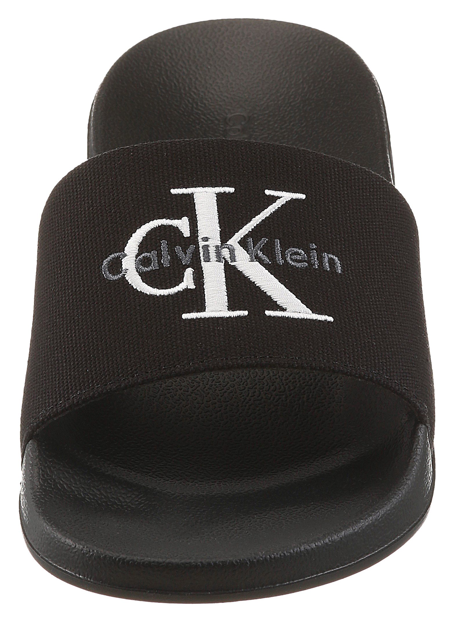 Calvin Klein ESS SLIDE CV WN Pantolette Sommerschuh, Poolslides, Pantolette, Strandschuh mit Logoschriftzug – Bild 4 von 5