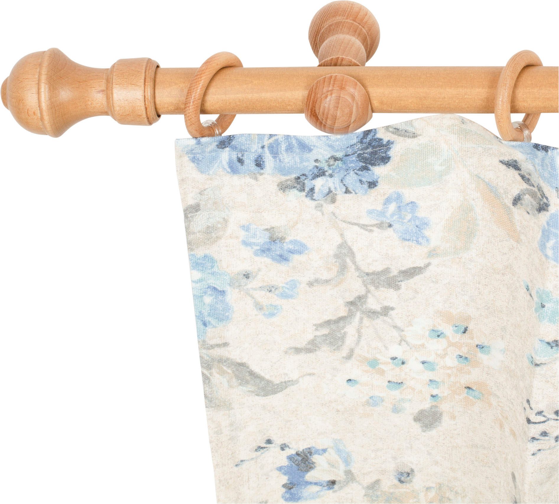 SN DECO GROUP Gardinenstange Ares, 1-läufig, Fixmaß, mit Bohren, verschraubt, Holzwerkstoff, 28 mm, Holz, verschiedene Längen und Farben, Komplettset