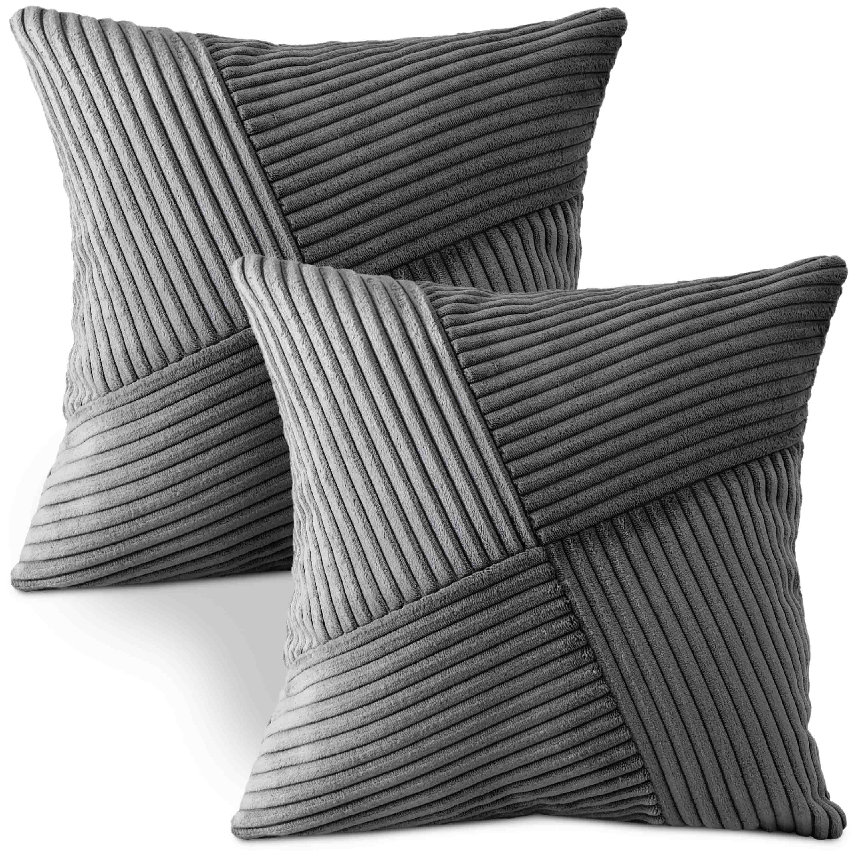 Amilian Kissenbezüge - 2er Set Kissenhüllen - Kissenbezug - Zierkissenbezüge, (2 Stück), 40x40 cm, Kissenhülle für Sofakissen, Dekokissen, Zierkissen, Kissen