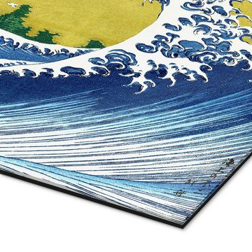 Posterlounge XXL-Wandbild Katsushika Hokusai, Der Fuji am Meer, Wohnzimmer Maritim Malerei