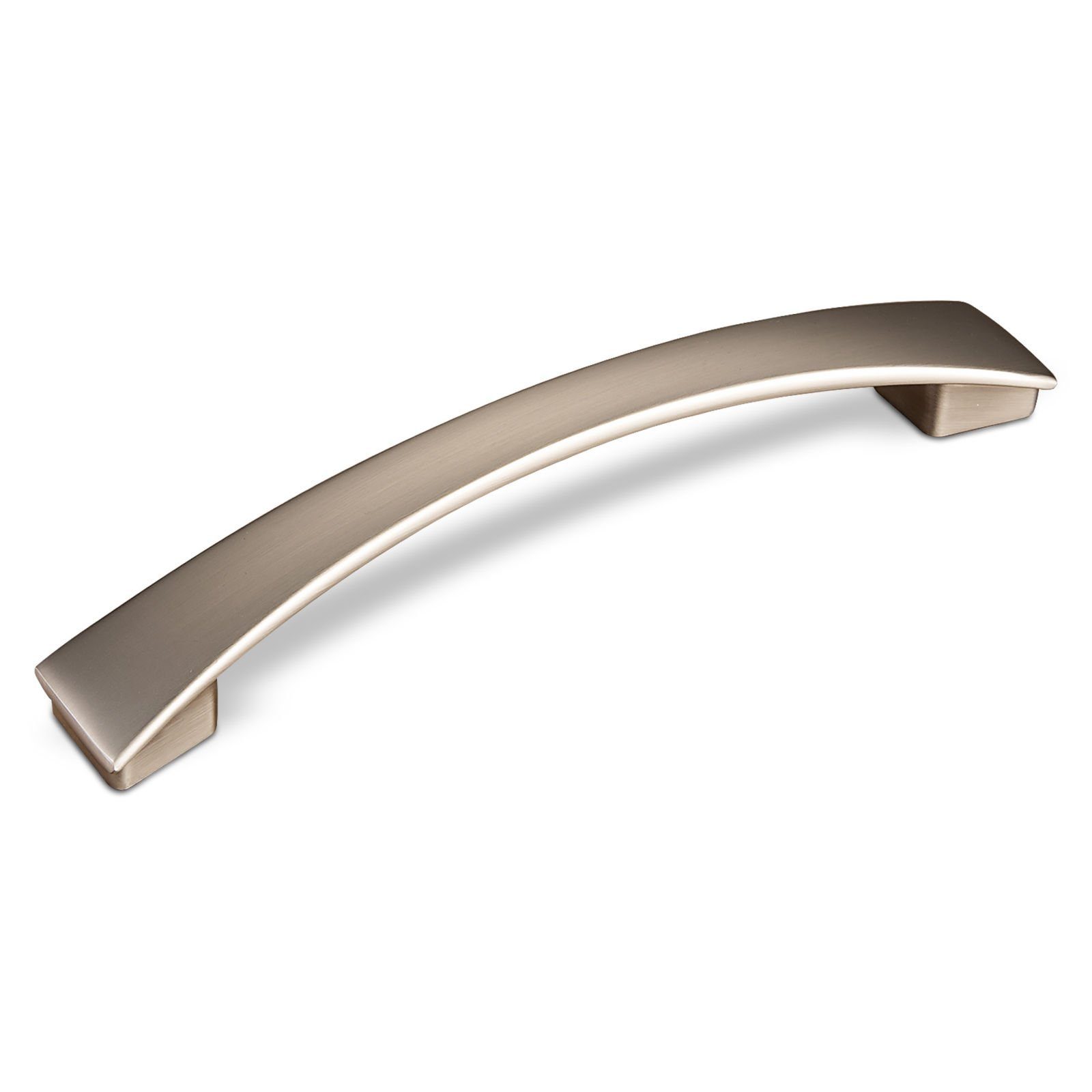 SO-TECH® Möbelgriff Bügelgriff NURIA BA 160 - 320 mm - incl. Schrauben, Lochabstand 160 mm Edelstahloptik matt - inkl. Schrauben