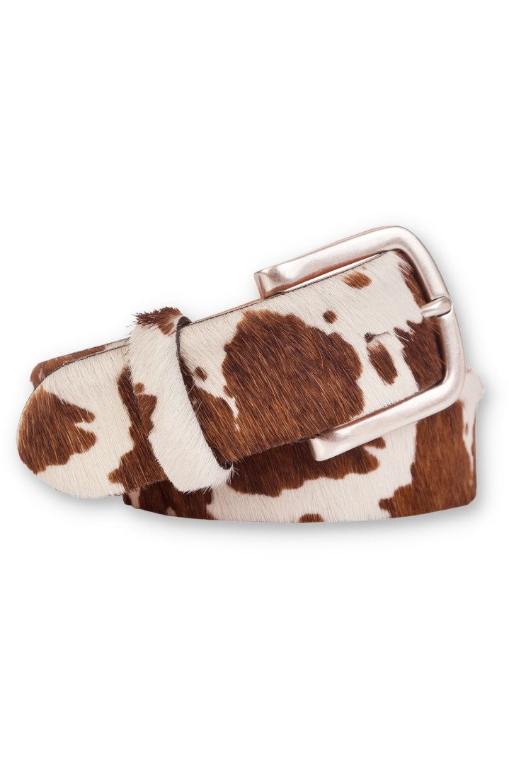 CASSANDRA Ledergürtel Trachtengürtel - KUHFELL - kuhfell