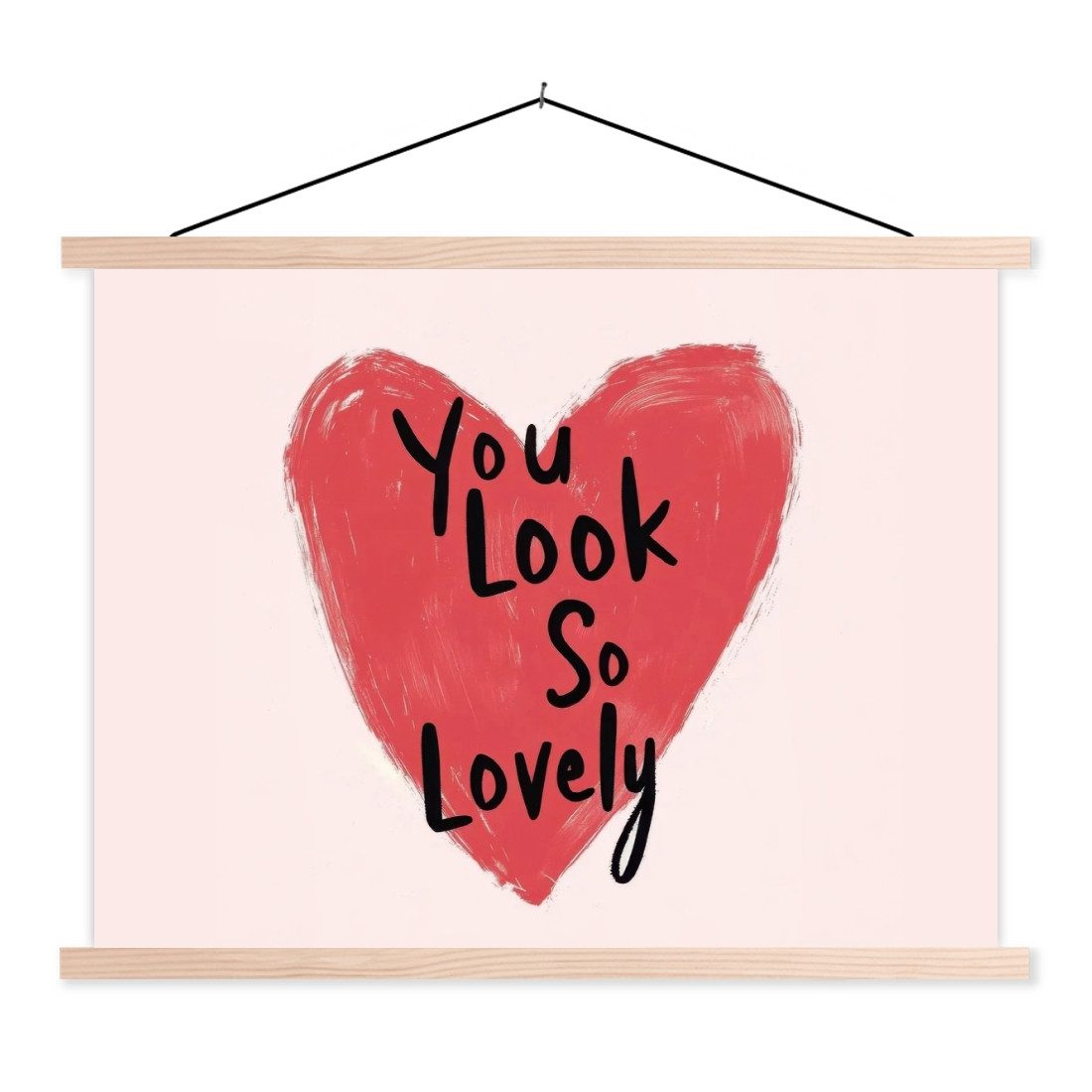 Poster Herz - Rot - Valentinstag