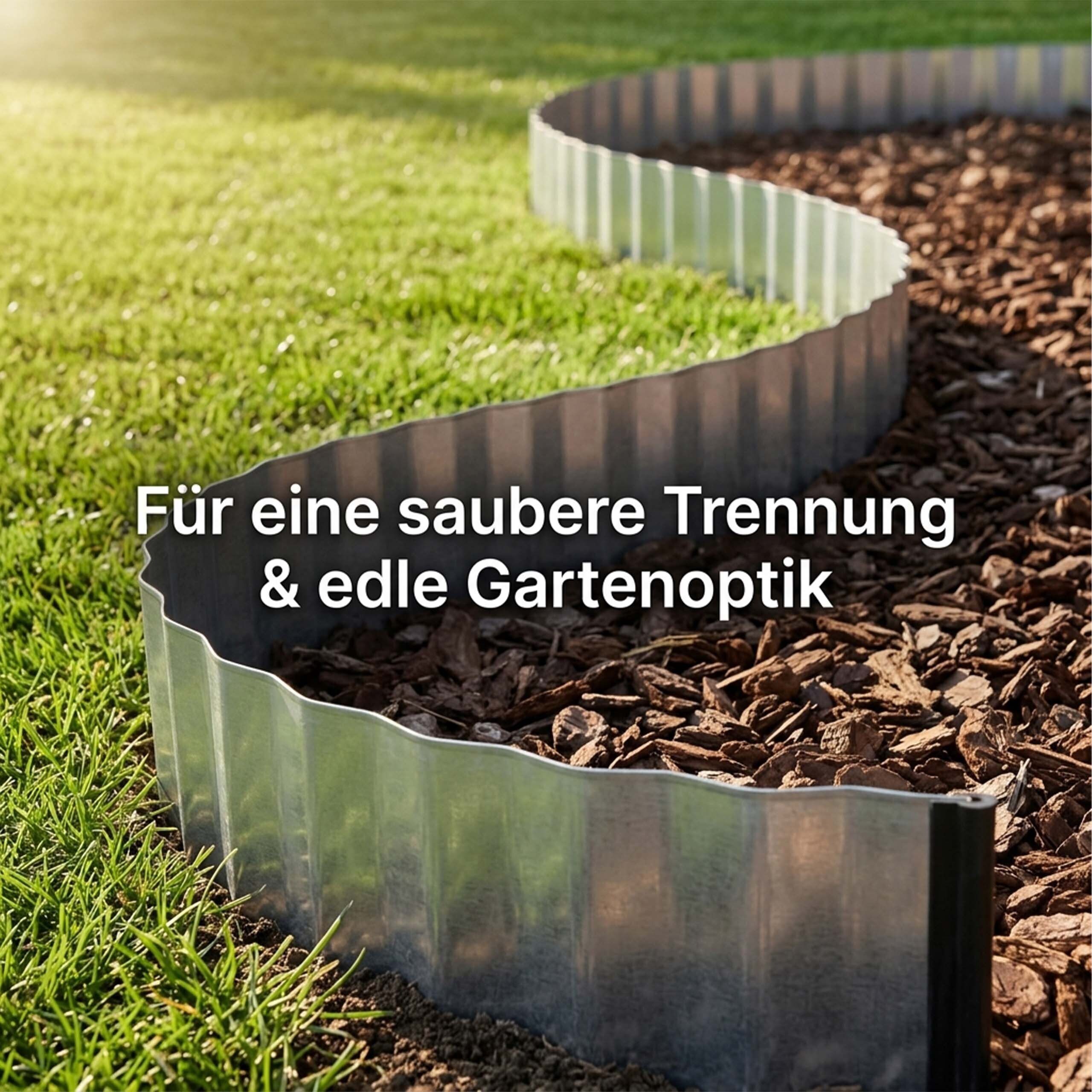 relaxdays Rasenkante Rasenkante verzinkt – Bild 3 von 5