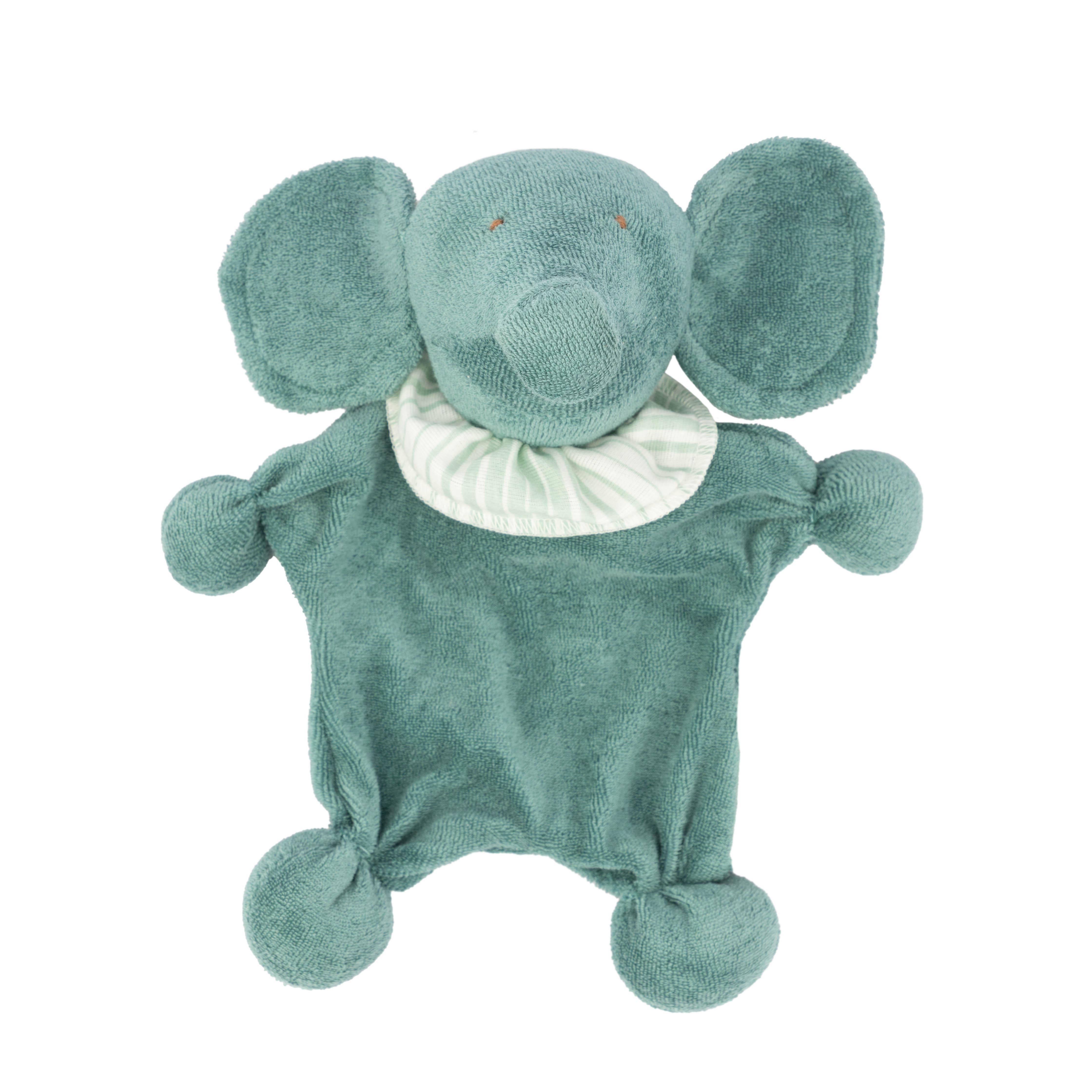 El Puente Stoffpuppe Stoffpuppe "Elefant" aus Bio-Baumwolle, Handmade, Bio, Handmade