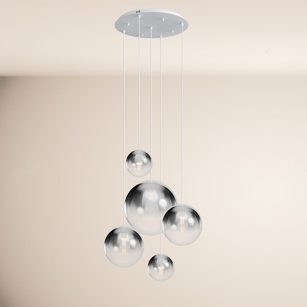 s.luce Pendelleuchte Orb 5-flammige Galerielampe Modular günstig online kaufen