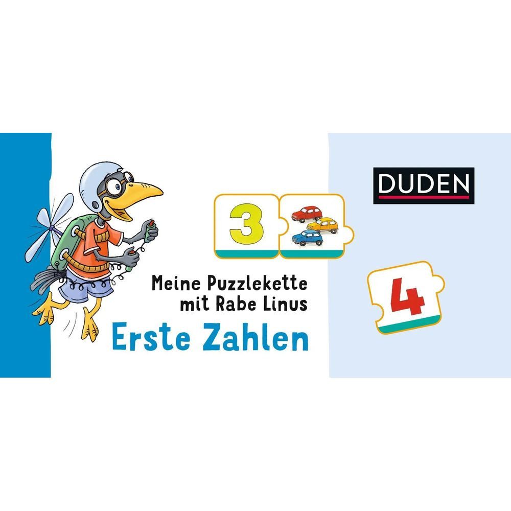 Duden Puzzle Meine Puzzlekette mit Rabe Linus - Erste Zahlen, Puzzleteile