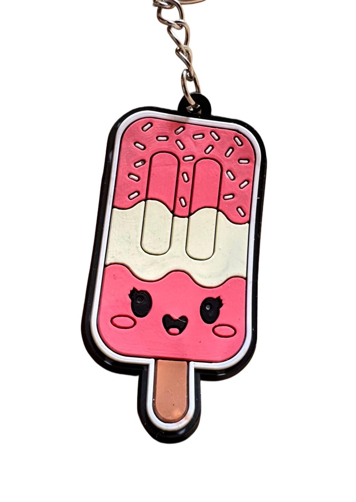 Schlüsselanhänger Schlüsselanhänger Kinder Mini Anhänger keychain Eis am Stiel