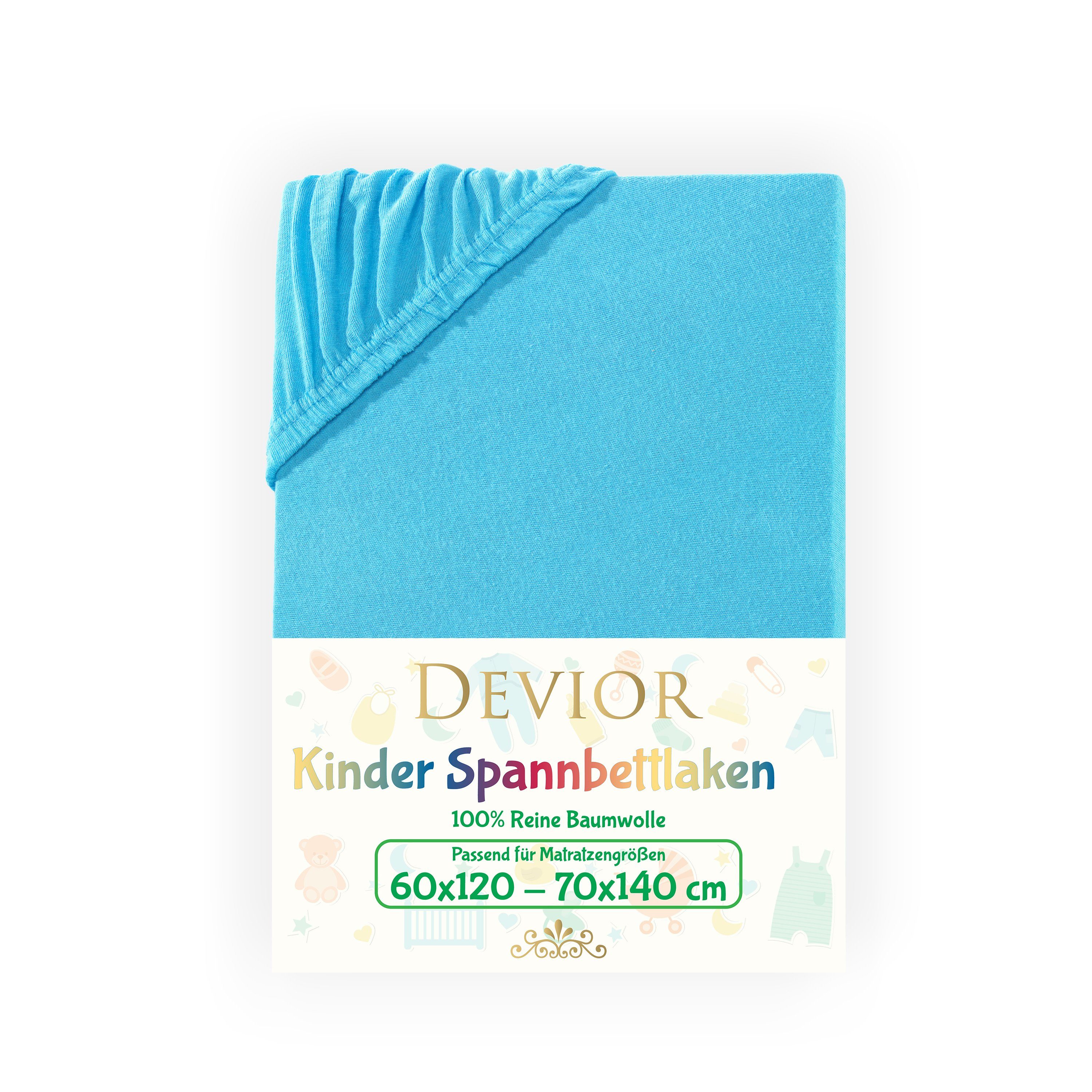 Devior Spannbettlaken für Baby- & Kinderbetten 60x120 & 70x140, 100% zertif günstig online kaufen