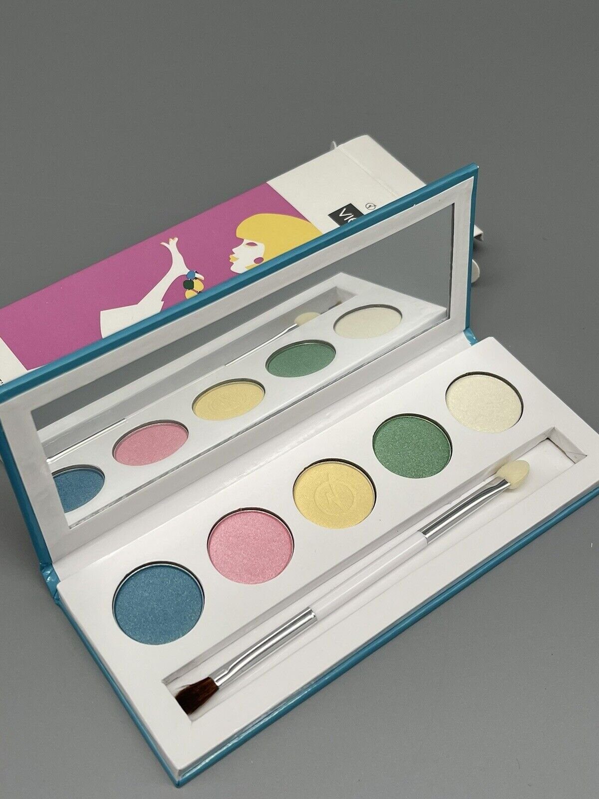A-VIEW Lidschatten 5 Farben Eyeshadow Make-Up Set Glitzer Schminke Lidschatten