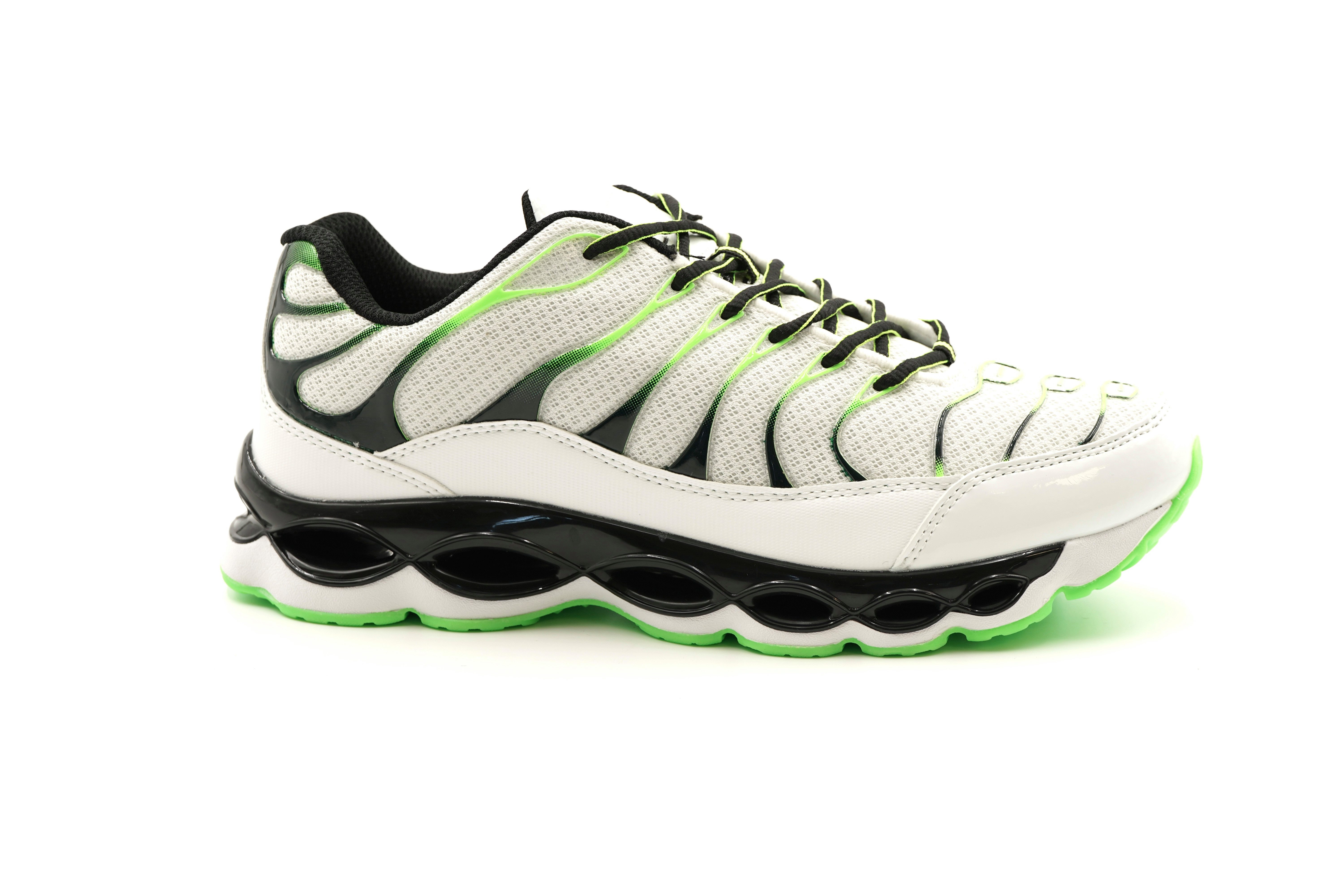 Sonderpostendiscount Herrenschuhe Sneaker C1001-19 White/Green mit günstig online kaufen