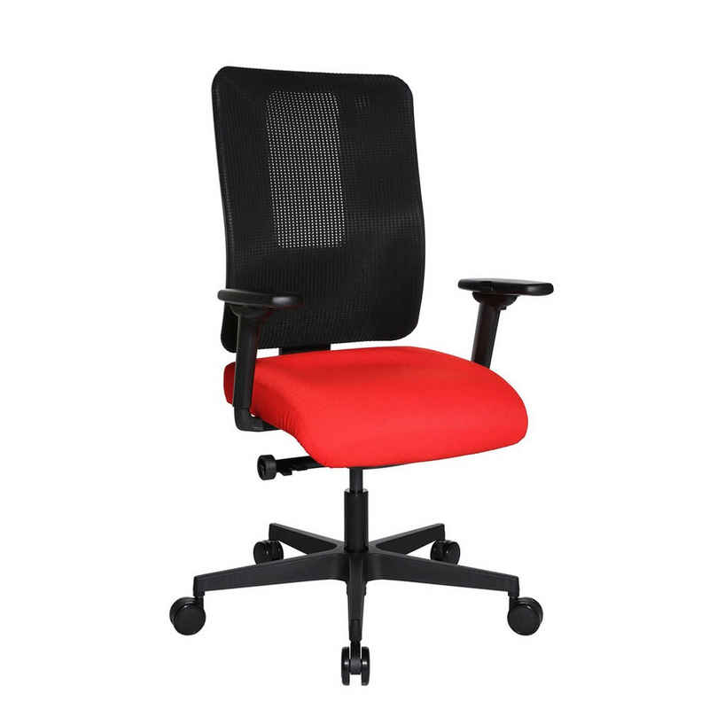 TOPSTAR Bürostuhl 1 Stuhl Bürostuhl Sitness Open X (N) Deluxe - rot/schwarz